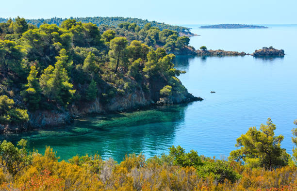 istock Morning Aegean coast, Sithonia, Greece. 667499368