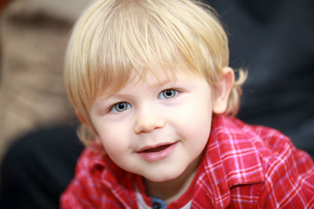 istock Portrait Of Cute Blonde Boy 667506702