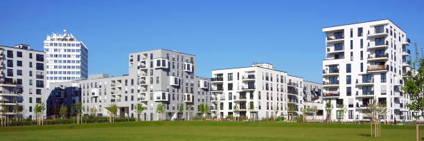 istock panorama of a new residential complex 667506968