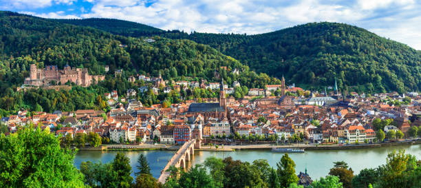 istock Panoramic view of beautiful medieval Heidelberg town. Germany 667541126