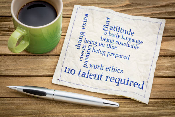 istock No talent required concept on napkin 667545606