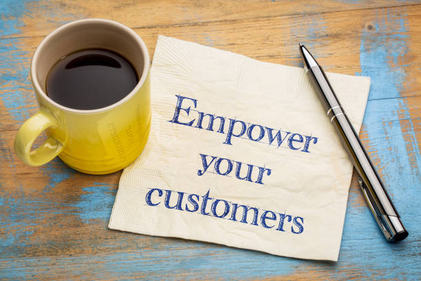 istock Empower your customers advice on napkin 667548254
