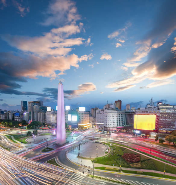 istock Buenos Aires Argentina downtown rush hour at dawn 667548612