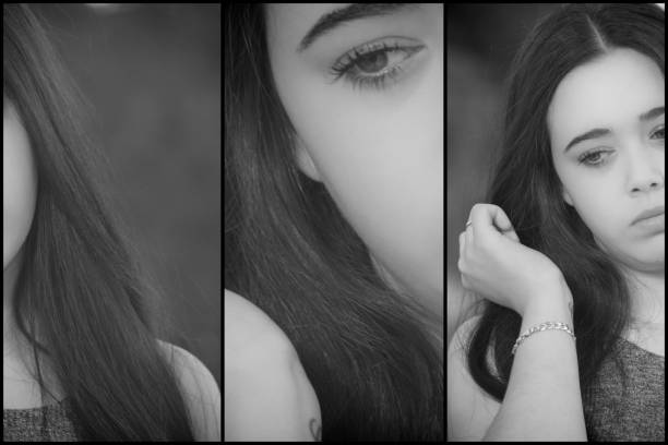 Collage of young woman