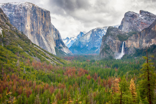 parque nacional de yosemite - ponto de referência natural - fotografias e filmes do acervo