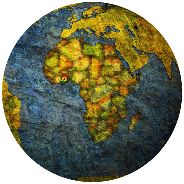 A time zone map displayed on a screen