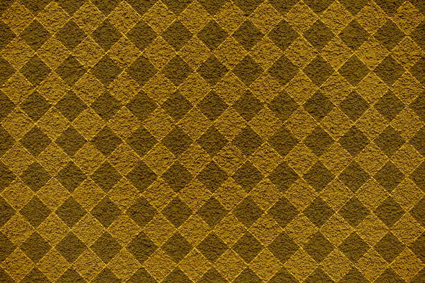 istock Golden revetment wall putty macro texture background rhombus styled 667564016