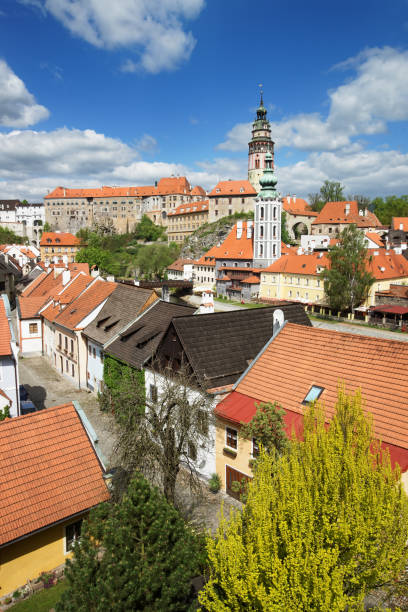istock Roof tile view of State Castle in Cesky Krumlov 667568392