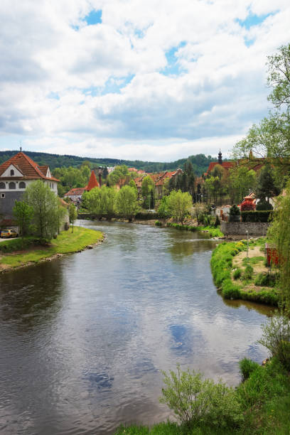 istock Old town and Vltava River in Cesky Krumlov 667568450