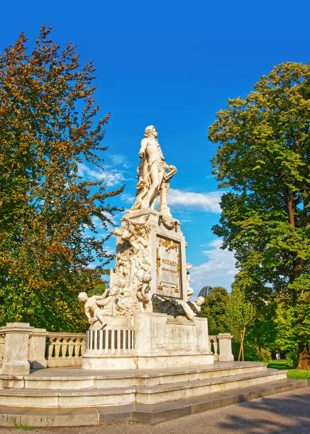 istock Mozart sculpture in Burggarten Park Vienna 667571466