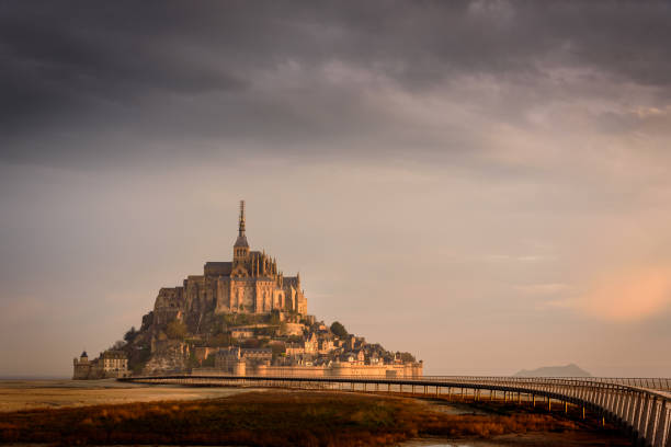 istock The golden mont saint michel 667575256
