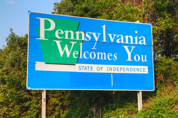 istock Pennsylvania Welcomes You road sign 667575678