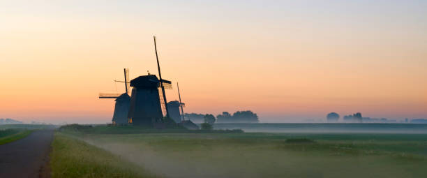 holenderskie wiatraki - schermerhorn zdjęcia i obrazy z banku zdjęć