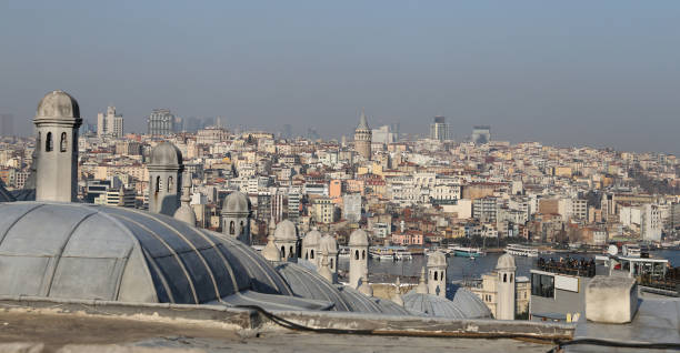 istock Galata and Karakoy district in Istanbul city 667585104