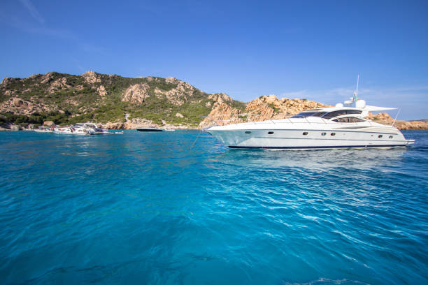 Luxury yacht in the sea