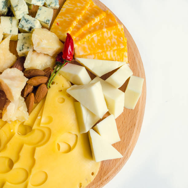 istock Tasty appetizer. Plate of Cheese. 667617638