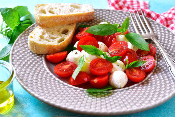 istock Traditional italian salad caprese 667625960