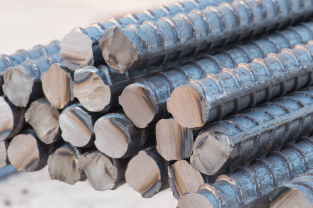 istock Close-up end of steel rods 667645812