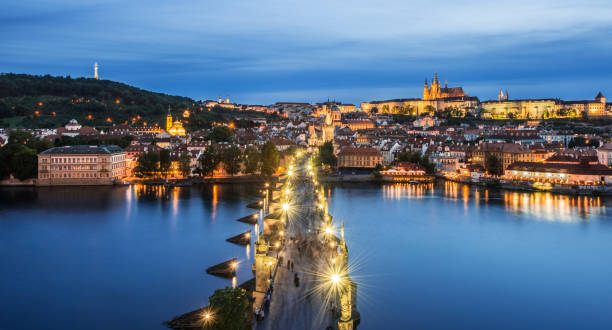 istock Vltava River and Bridges in Prague, Czech republic, Prague 667649740