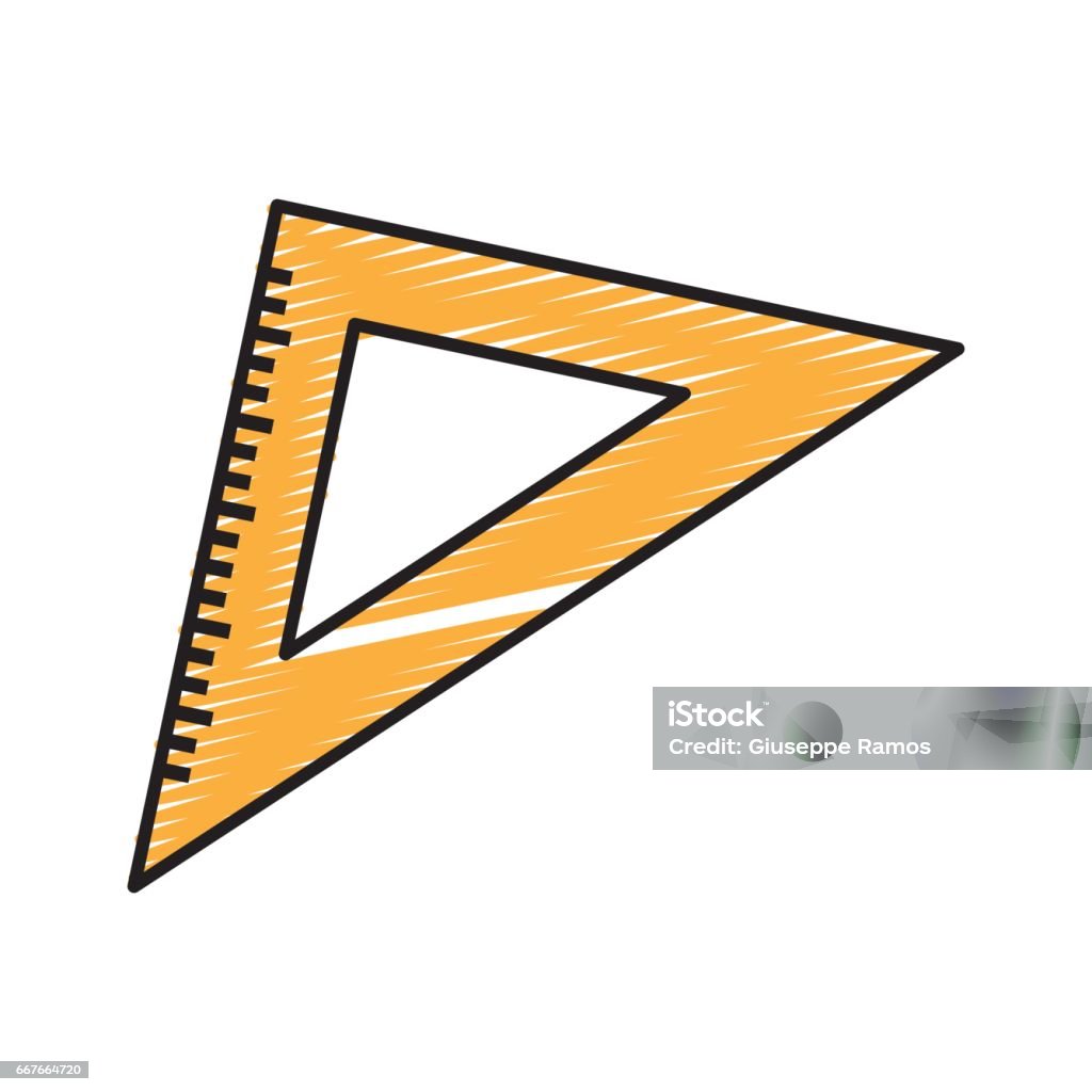Triangle Ruler Tool To Study Stock Illustration - Download Image Now -  Backpack, Cartoon, Child - iStock