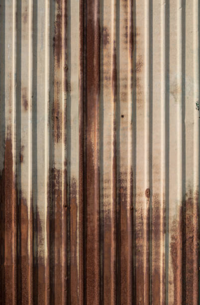 istock Rusted zinc fence. 667675044