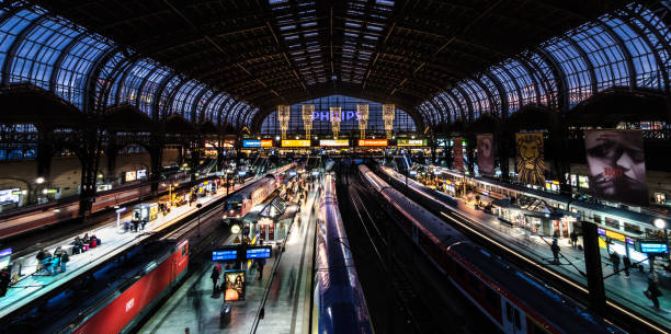 TrainStation, Hauptbahnhof, Hamburg, Train,  Germany