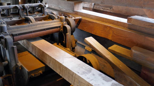 istock Vintage wood planer 667685324