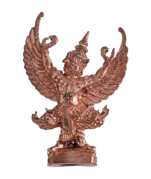 istock bird garuda phaya krut statue of thailand background 667686368