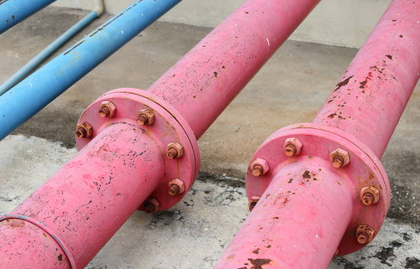 istock pipes joints and rusty water plumbing steel industrial 667689718