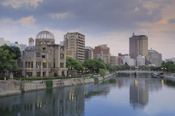 istock Japan city skyline on the Otagawa River. 667696522
