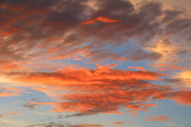 istock sky in sunset and cloud, beautiful colorful evening nature space for add text 667701404