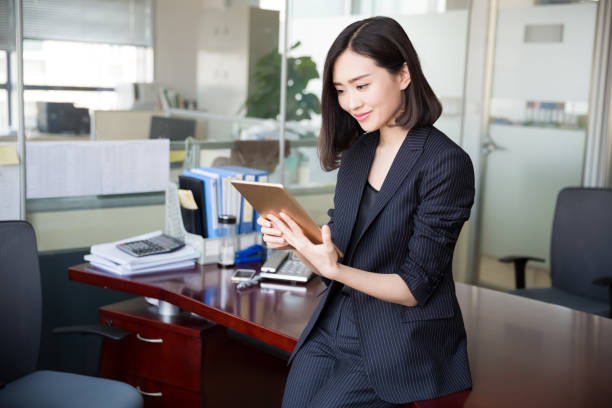 istock confident businesswoman posing in office 667704442