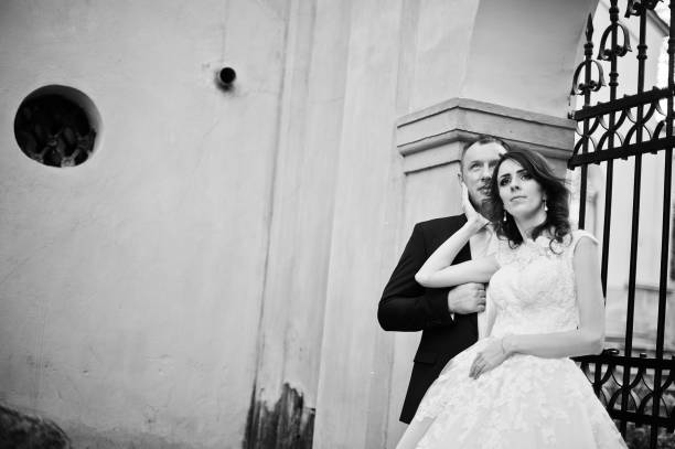 istock couple newlyweds on stone 667712930