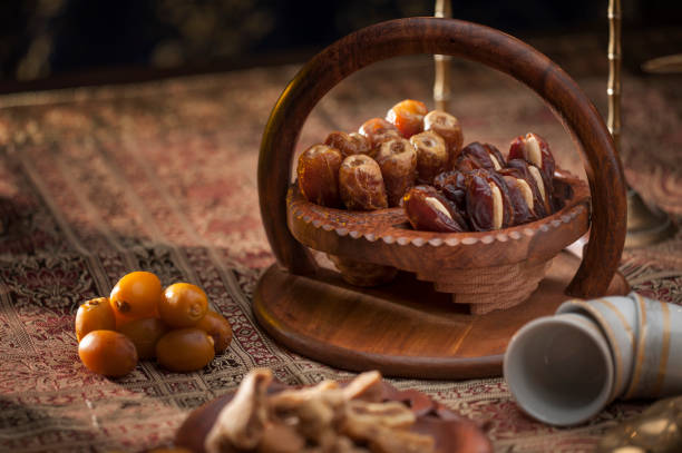 istock Traditional Arabian coffee, nuts and sweets 667715364