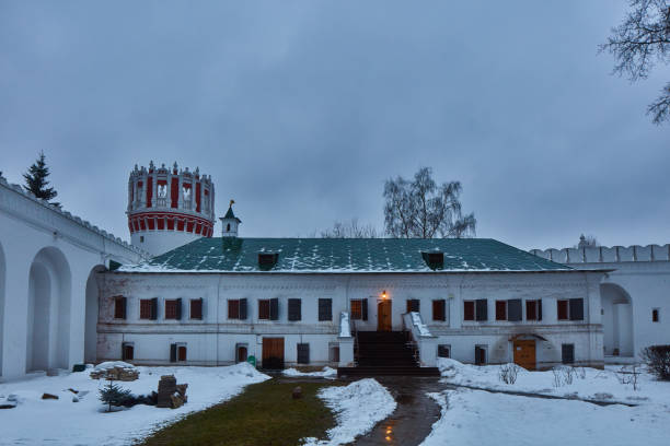 istock Moscow - 03 February 2017: Novodevichy monastery in Moscow 667715410