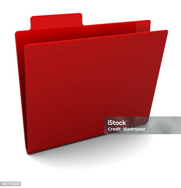 Red Folder Stock Illustration - Download Image Now - File Folder, Red ...