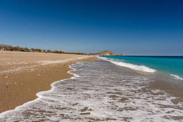 Afandou beach, Rhodes Sandy Afandou beach on Rhodes, Greece afandou stock pictures, royalty-free photos & images