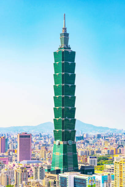 Taipei 101 building stock photo