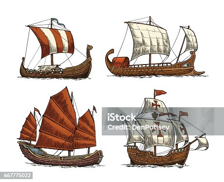 Sloop Drawing Color Sloop Sailboat Drawing