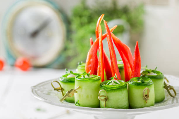 istock Delicious various cold snacks with fresh ingredients for snack 667782246