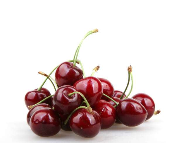 istock Sweet cherry isolated on white 667782466