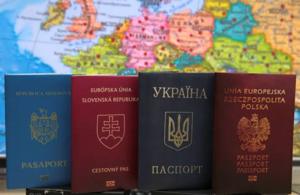 istock Passports of different countries. 667786824