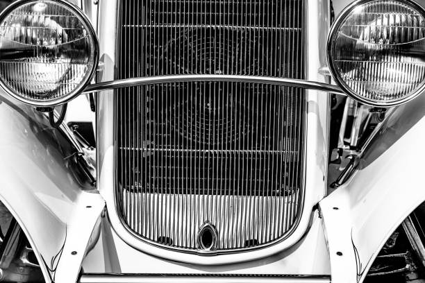 istock Grille of Vintage Automobile 667798832