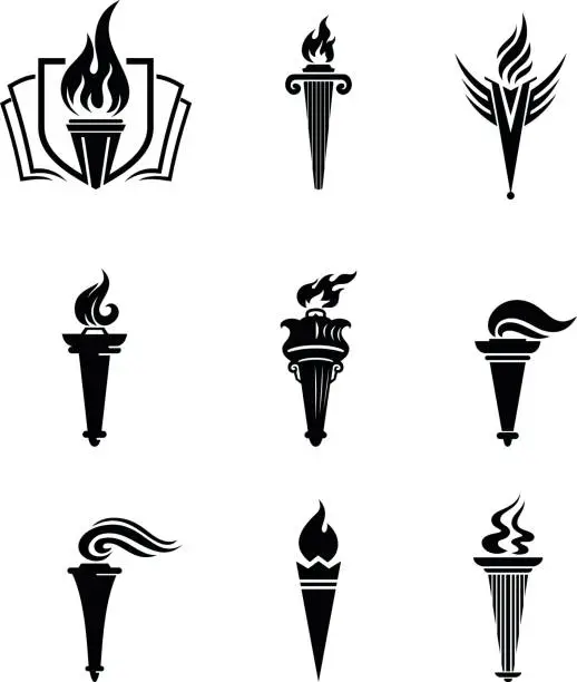 Vector illustration of Torch