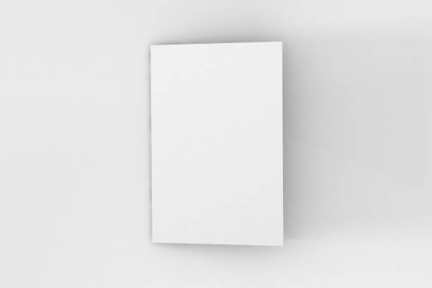istock A5 Bifold Brochure Mockup on white background. 667813552