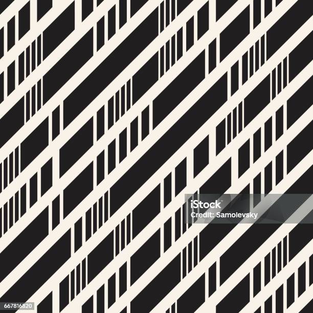 Line Work Pattern Irregular Black And White Irregular Dashed Lines Pattern Abstract Vector Seamless ...