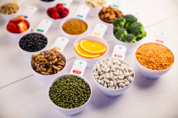istock Portion cups of healthy ingredients 667819952