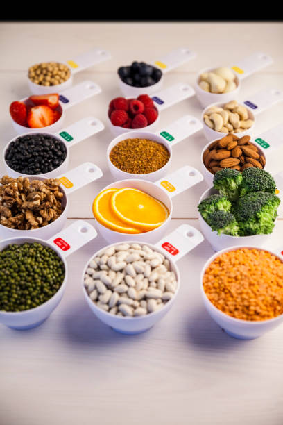 istock Portion cups of healthy ingredients 667820134