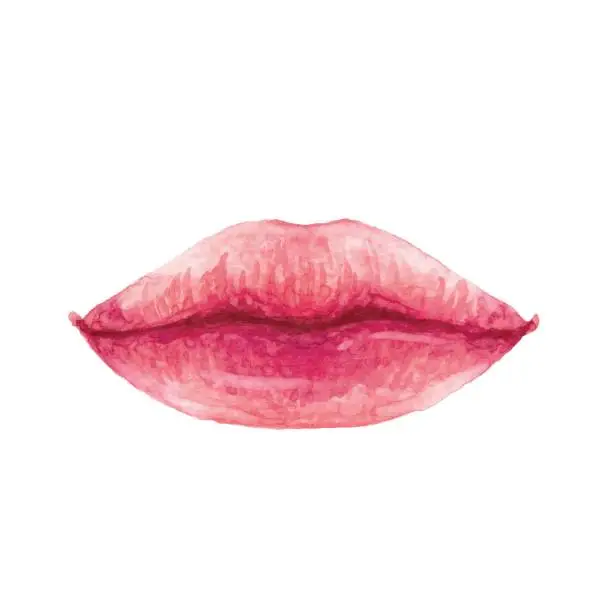 Vector illustration of Watercolor Lips