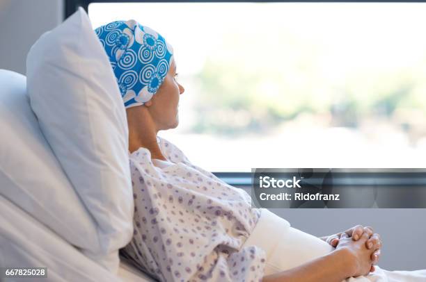 Cancer Patient Resting Stock Photo - Download Image Now - Cancer - Illness, Patient, Women